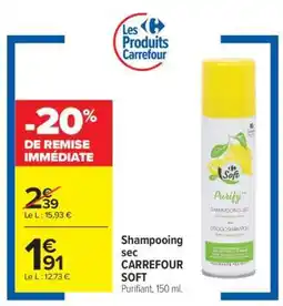 Carrefour Shampooing sec CARREFOUR SOFT offre