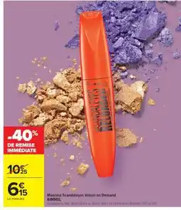 Carrefour Mascara Scandaleyes Volum on Demand offre