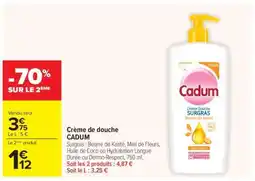 Carrefour Crème de douche CADUM offre