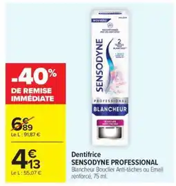 Carrefour Dentifrice SENSODYNE PROFESSIONAL offre