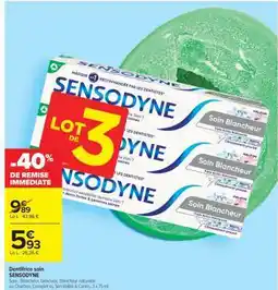 Carrefour Dentifrice Soin Sensodyne offre