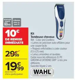 Carrefour Kit tondeuse cheveux offre