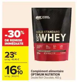 Carrefour Complément alimentaire OPTIMUM NUTRITION offre