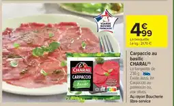Carrefour Market Carpaccio Au Basilic Charal offre