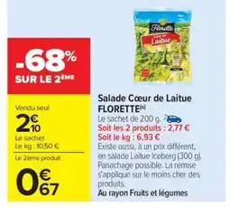 Carrefour Market Salade Cœur de Laitue FLORETTE(s) offre
