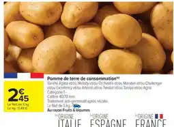 Carrefour Market POMME DE TERRE DE CONSOMMATION offre