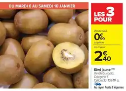 Carrefour Market Kiwi jaune offre