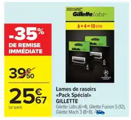Carrefour Market Lames de rasoirs Pack Spécial GILLETTE offre