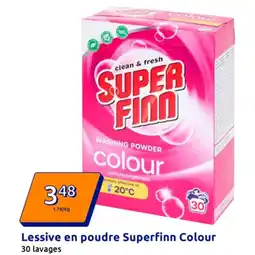 Action Lessive en poudre superfinn colour offre