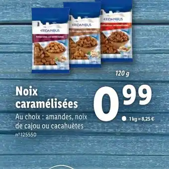 Lidl Noix caramélisées offre