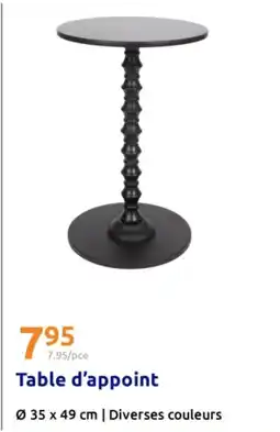 Action Table d'appoint offre