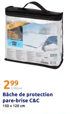 Action Bâche de protection pare-brise c&c offre