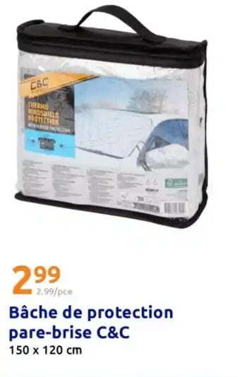 Bâche de protection pare-brise c&c