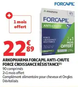 Auchan Arkopharma forcapil anti-chute force croissance résistance offre