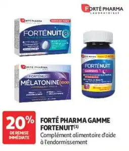 Auchan Forte pharma gamme fortenuit offre