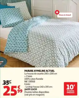Auchan Parure aymeline actuel offre
