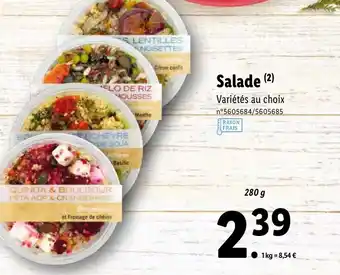 Lidl Salade offre
