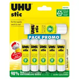 Carrefour Market Lot de 6 bâtons de colle blanche offre