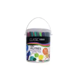 Carrefour Market Ulmann seau de 100 feutres offre