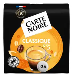 Carrefour Carte noire dosettes de café offre
