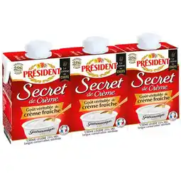 Carrefour Président secret de crème offre