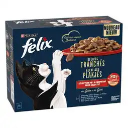 Carrefour Felix purina délices tranchés pour chat offre