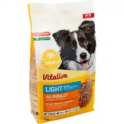 Carrefour Carrefour companino croquettes pour chien vitalive offre