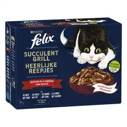 Carrefour Purina felix succulent grill en sauce pour chat offre