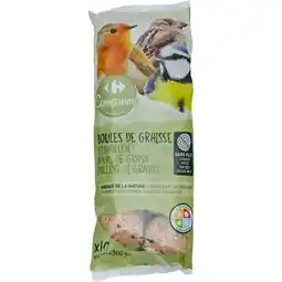 Carrefour Carrefour companino boules de graisse pour oiseaux offre