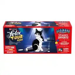 Carrefour Purina felix tendres effilés en gelée offre