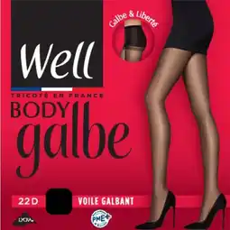 Carrefour Well collant body galbe voile galbant offre