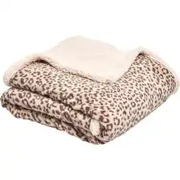 Carrefour Plaid léopard offre