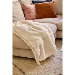 Carrefour Tex home plaid sherpa wave offre