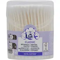 Carrefour Carrefour soft bâtonnets ouatés offre