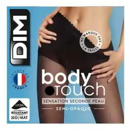 Carrefour Dim collant body touch transparent grandes tailles offre