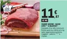 E.Leclerc Viande bovine: basse cote a muloter offre