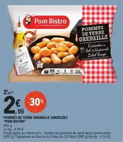 E.Leclerc Pom bistro - pommes de terre grenaille surgelées offre