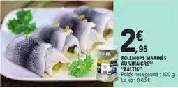 E.Leclerc Rollmops marinés au vinaigre offre