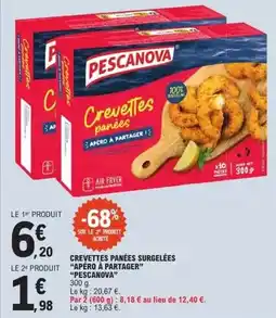 E.Leclerc Pescanova - crevettes panées surgelées apéro à partager offre