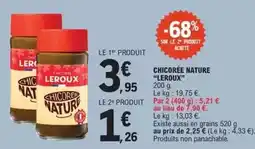 E.Leclerc Leroux - chicorée nature offre