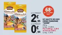 E.Leclerc Vahiné - kit galette des rois crème frangipane offre