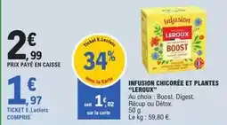 E.Leclerc E.leclerc - infusion chicorée et plantes offre