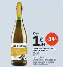 E.Leclerc Val de rance - cidre doux envies de offre