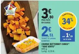 E.Leclerc E.leclerc - courge butternut cubes offre