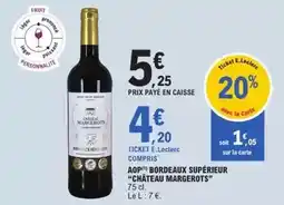 E.Leclerc E.leclerc - aop bordeaux supérieur offre