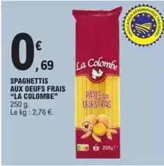 E.Leclerc Spaghettis aux oeufs frais offre