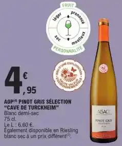 E.Leclerc Aop pinot gris sélection offre