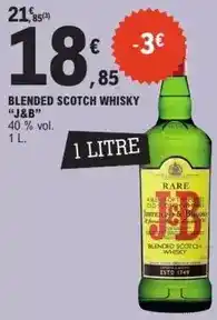 E.Leclerc J&b - blended scotch whisky offre