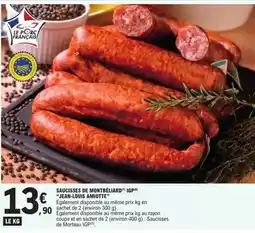 E.Leclerc Saucisses de montbéliard gean ouis bamotte offre