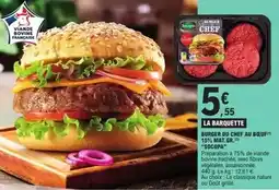 E.Leclerc Burger - ou chiff au beuf 15% mat. gr offre